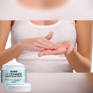 Ouhoe Ceramide Repair Cream Hydrating Nourishing Repair Skin Barrier Brightening Skin Rejuvenation Moisturizing Cream (50g)
