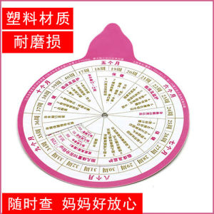 Plastic Material Pregnancy Calculator Wheel Due Date Estimator Obstetrics Practical Tool Fertility Cycle Measurement Device