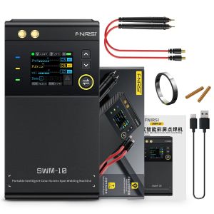 FNIRSI | Bộ Hàn Điểm Kỹ Thuật Số FNIRSI SWM-10 5000mAh Với Màn Hình Màu LCD TFT HD 1.8 Inch Dành Cho Máy Hàn Điểm Pin 18650