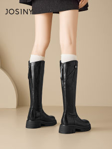 Josiny | Thick Bottom Fleece Lined Womens Long Boots For Plus Size Small Short Women
