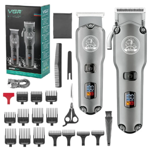 VGR 675 Original Cordless Combo Kit Hair Trimmer For Men Electric Washable Beard Hair Clipper Rechargeable Haircut Machine
