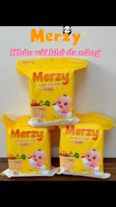 Khăn Khô Đa Năng Merzy Cho Bé Cao Cấp 600gram Bề Mặt Kim Cương - Kích Thước 14x19 Cm