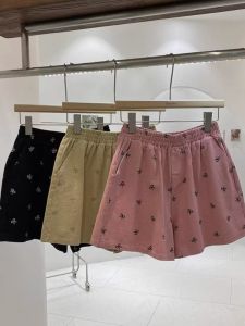 plus Size Womens High Waist Printed Shorts with Bow Tie Summer Casual Wide Leg Pants Hot Pants Comfortable Polyester Blend