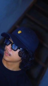 SUICIDE ANTHEM  - Topi pria dad hat polo caps metal press emboss Shield topi skena black  ( TP-MTL)