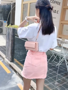 Túi đeo nữ kiêm ví cầm tay kiểu dáng mới sang trọng mặt sau có lớp trong suốt để sử dụng điện thoại tiện lợi NEW-105