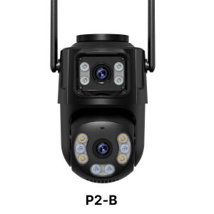 WONSDAR 2.4GHz＆5GHz WiFi IP Camera Outdoor Dual Screen Auto Tracking PTZ Camera ICSee Security Protection Video Surveillance