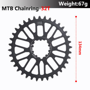 RACEWORK MTB Road Bike Chainring Mountain Bicycle 32T 34T 36T 38T Crown Narrow Wide Chainwheel 40T 42T 44T 46T 50T 52T For GXP
