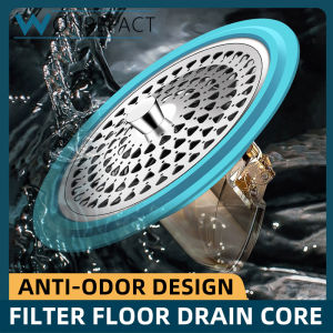 304 Stainless Steel Large Panel Floor Drain Core Pest Proof Anti-Odor Core Toilet Sewer Bathroom Filter Wastewater Drain Valve