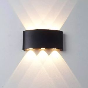 LED Wall Light Aluminum Modern Style Indoor outdoor Wall Lamp IP65 Waterproof Up Down Corridor Lights for Home Stairs Bedroom Bedside Bathroom Lighting