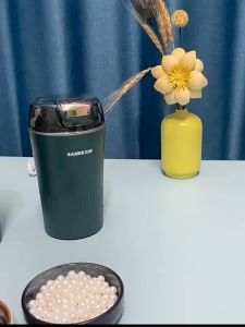 Herb Grinder Spice Grinder One-key Herb Spice Grinder with 304 Stainless Steel Blades and Cleaning Brush 300w Electric Grinder for Herb