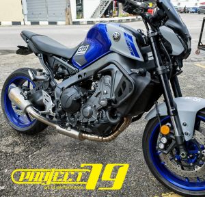 Project79 Exhaust Yamaha MT09 V3 New Full System Manifold Power Boom Stainless Ekzos Motor Muffler QPM02SV Motor Accessories