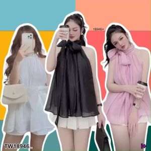 เดรสสั้นทรงฟรี ไซต์คอเต่าติดกระดูมคอ ฟรี เดรสสั้น ไซต์คอเต่า ติดกระดูมคอ