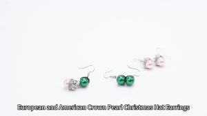 Wicked Musical Jewelry Set Witch Hat Green Pearl Crown Pink Pearl Necklace Earrings Fashion Accessories Gift For Fans