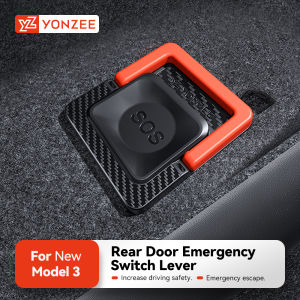 YZ For Tesla Model Y 2021-2025 Model 3 Y Highland Juniper Rear Door Emergencies Safety Pull Rope Emergency Handle Car Accessory