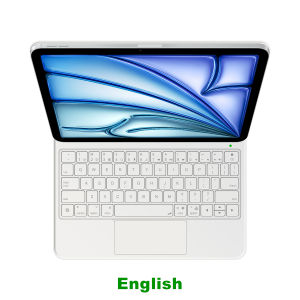 AJIUYU | Pogo Pin Magic Keyboard iPad Air 11 13 10.9 인치 M2 M3 M4 모델 Pro 12.9 6 / 5 / 4 / 3 세대 Smart Case 키보드 커버 포고 핑 직접 연결 영어 한국어 레이아웃