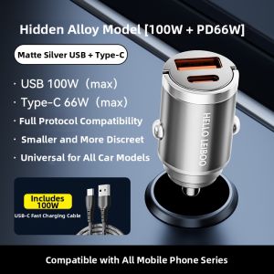 HELLOLEIBOO | Super Fast Charging Dual USB Car Charger 120w