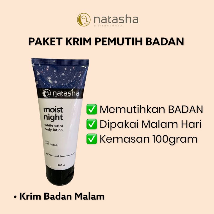 Body Lotion Whitening Malam Natasha Skin Care Lazada Indonesia