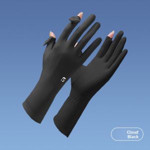 Sun Protection Breathable Thin Fingerless Gloves