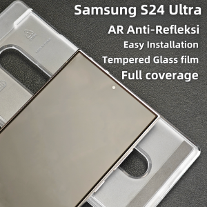 Brother Huang Samsung S24 Ultra Tempered Glass Screen Protector Full Coverage AR Anti-Glare Quick Unlock 9H Hardness  Anti-Fingerprint Anti-Drop Instant Bubble-Free Installation