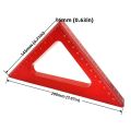 Thước Đo Góc Hợp Kim Nhôm 45 Độ Cho Chế Biến Gỗ Tam Giác Đế Chế & Hệ Mét Công Cụ Đo Vuông Của Thợ Mộc. 
