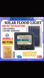 BOSCA Solar Flood Light Led Outdoor Flood Lights Street Lamp BS-T100 100W IP67 Solar Panel 10W/6V Waterproof With Remote