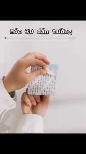 Móc Dính Tường 3D Siêu Dính Họa Tiết Ngẫu Nhiên