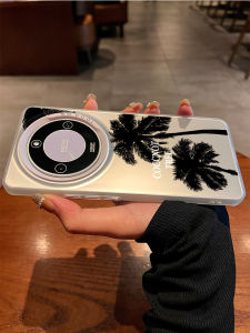 Honor X70 Silicone Phone Case Simple Coconut Tree Laser Cutout Full Cover Anti-Fall Shockproof Men Women New Model Creative