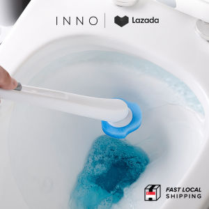 [SG Stock] Disposable Toilet Cleaning 360 Brush with Storage Container No Drill Cleaner Bathroom Washroom Household | Local Shipping (INNO)