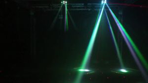 4-Arm Mini Disco Party Light Remote Control 80W LED Beam Moving Head DJ Light DMX Strobe Stage Effect For Club Wedding Events