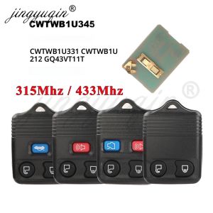 จิงหยู่ฉิน กุญแจรีโมทรถยนต์ 315MHz/433mhz สำหรับฟอร์ด มาเวอริค ทรานซิท คอนเน็ค มาสด้า 2/3/4 ปุ่ม รีโมทคอนโทรล คลิกเกอร์ ทรานสมิตเตอร์
