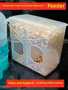 FEIZHUXIANSEN | Anti-Spill Poultry Feeder Large Rectangle