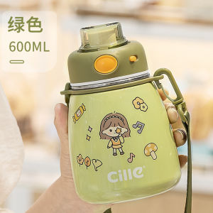 Cốc Nước Cách Nhiệt Hile 316 Cấp Thực Phẩm Cho Trẻ Em Cốc Nước Học Sinh Hút Straws Cốc Bụng Lớn Hình Dạng Phổ Biến