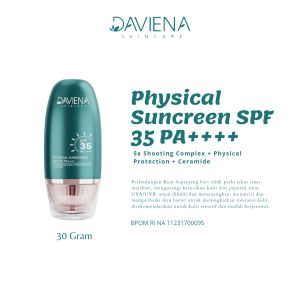 Physical Sunscreen SPF 35 PA+++ Sunscreen Daviena Skincare