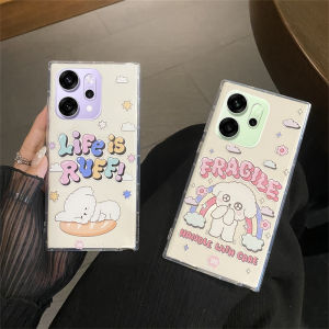 New Casing OPPO A5i Pro Reno14 F Reno14 Pro 11F 11 Pro 5G Hot Fashion Cute Cartoon Cinnamon Dog Snoopy Phone Case Transparent Anti-fall Soft Back Cover 2025