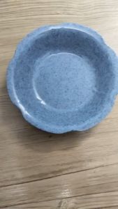 Dĩa tròn hoa nhựa melamine vân đá xanh đựng thức ăn nhiều size - DH106