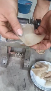 Máy cắt da heo (lợn) sợi 1ly