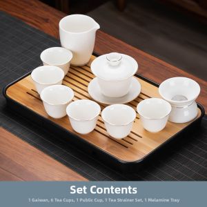 NITU | Jade Like Fine Porcelain Tea Set Kit