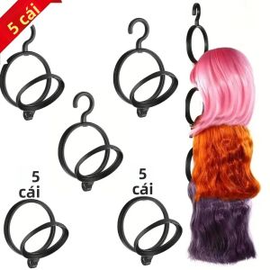 5 Chiếc Giá Đỡ Tóc Giả Hình Tròn Đa Chức Năng Có Thể Treo Gấp Gọn Tiết Kiệm Không Gian Dùng Được Cho Nhiều Loại Tóc Giả Và Mũ