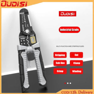 Oudisi[คลังสินค้าพร้อม]เครื่องปอกสายไฟมัลติฟังก์ชั่นล่าสุดสายไฟช่างไฟฟ้าลอกและคีมตัดคีมลวด