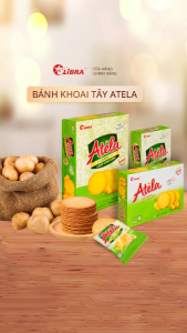 Bánh Cracker Atela Khoai Tây Giòn - Bánh kẹo Libra