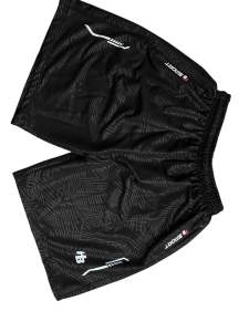 Celana pendek olahraga running gym sport resleting embos tebal