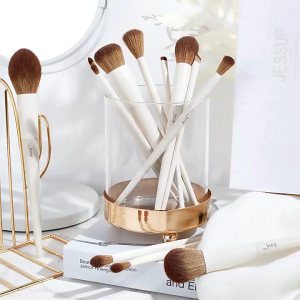 Jessup Mga Makeup Brushes14pcs na Makeup Brush set Premium Synthetic Foundation Brush Pulbos Tabas Pangkulay sa mata Liner Paghahalo I-highlight T329