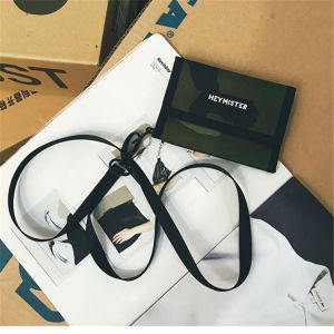 Youthful Student Trendy Creative Bus Card Canvas Wallet Short Foldable Ultra-Thin Personalized Compact Money Purse