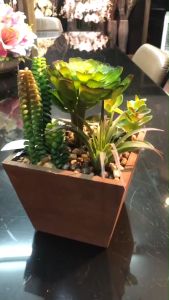 กระถางต้นไม้ปลอมมินิมอล สวนกระบองเพชรปลอม สวนแคคตัสปลอม