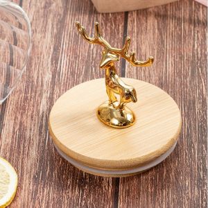 Guci Tanduk Baru Elk Snack Toples Kaca Tempat Penyimpanan Snack Mewah Toples Rusa Gold Toples Gold Penyimpanan Makanan Toples Lebaran Toples Kue 1 Set Toples Kaca Aesthetic Toples Makanan Jar Toples Toples Penyimpanan Stoples Kaca Bergaris Bening
