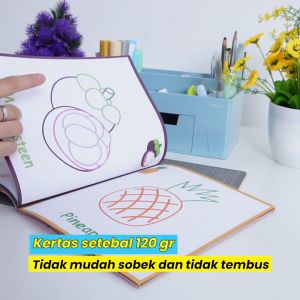 Deli Children Coloring Book / Buku Mewarnai Anak 12 Lembar Kertas 120G Berbagai Tema EN04X