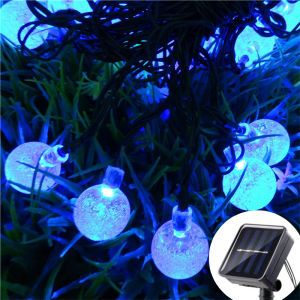 5/7/12m Solar String Light Outdoor LED Crystal Globe Light Solar Fairy Light Garden Light for Christmas Wedding Party Decoration