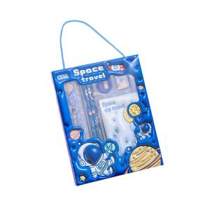 6-in-1 Kids Stationery Set Cartoon 3D Design School Supplies Gift Box For Elementary Students Pencil Case Pencils Eraser