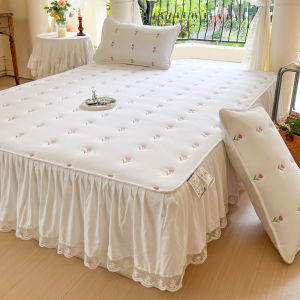 2025 ผ้าคลุมสปริงเกอร์ใหม่แบบสองในหนึ่งป้องกันหมอนพิมพ์ลายผ้าฝ้ายซักได้ขอบผ้าฝ้ายหนาป้องกันหมอน