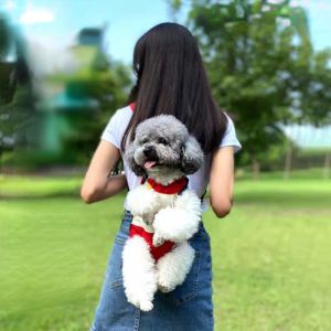 Pet Dog Cat Carrier Backpack Outdoor Canvas Legs Out Front Shoulder Bag Pet Carrier Travel Cute Bag Portable